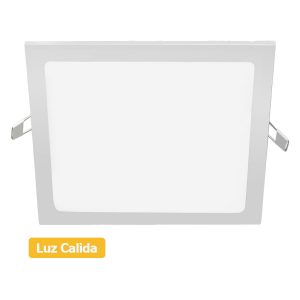 Artefacto LED embutir cuadrado Luz Calida