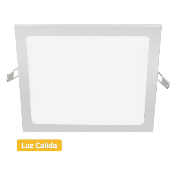 Artefacto LED embutir cuadrado Luz Calida