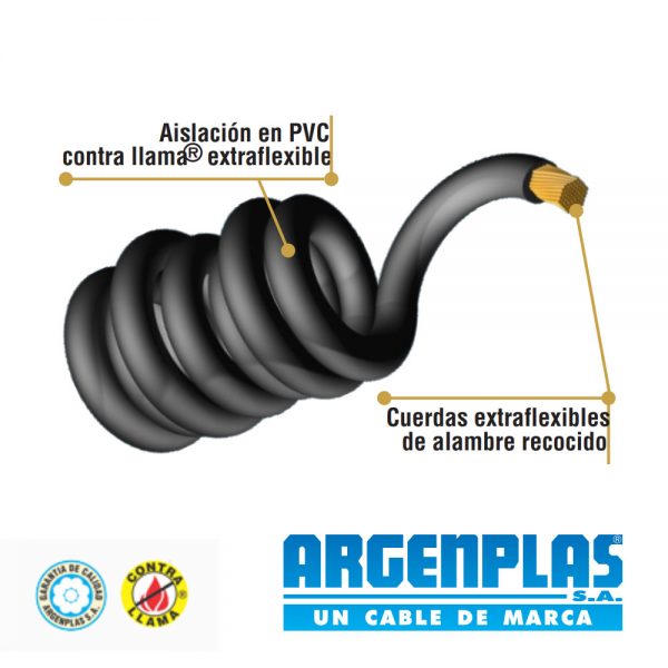 Cable para soldador o bateria Argenplas