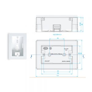 Caja cablecanal kalop Profunda