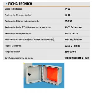 Ficha tecnica cajas roker prg