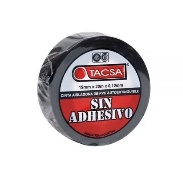 Cinta aisladora tacsa sin adhesivo