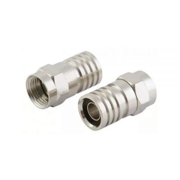 Conector coaxil rg6 con pollera