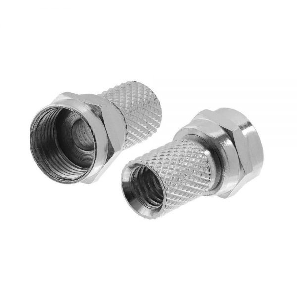 Conector Coaxil rg6 a rosca rápida