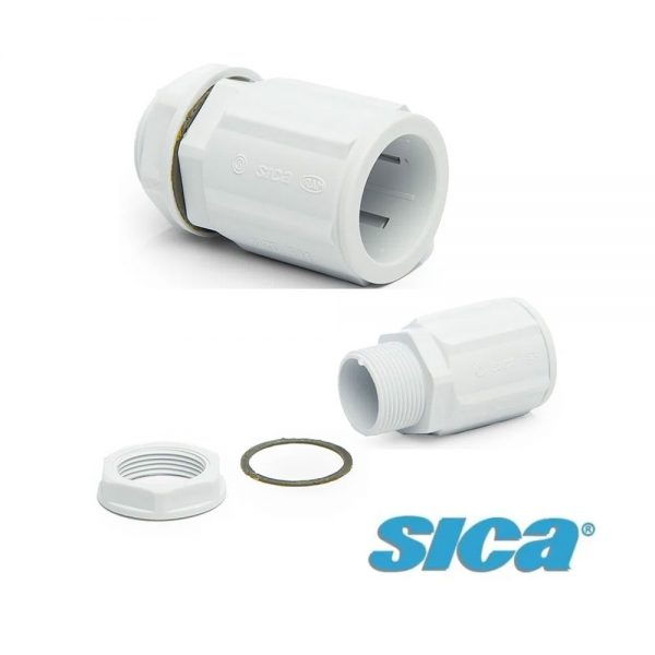 Conector caño Sica con caja ip65