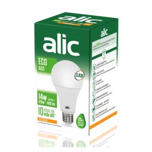 LAMP.ALIC 'ECO LED' BULBO A70 14w CALIDA