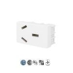 Modulo Kalop toma con neutro 20a. blanco 1 modulo