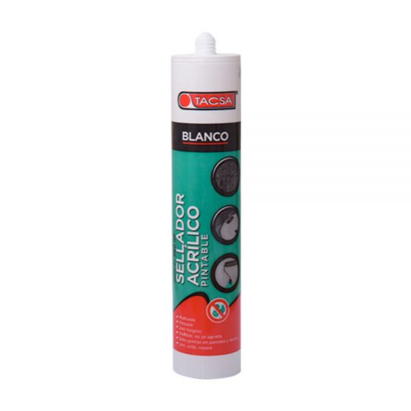 Sellador acrilico pintable tacsa blanco