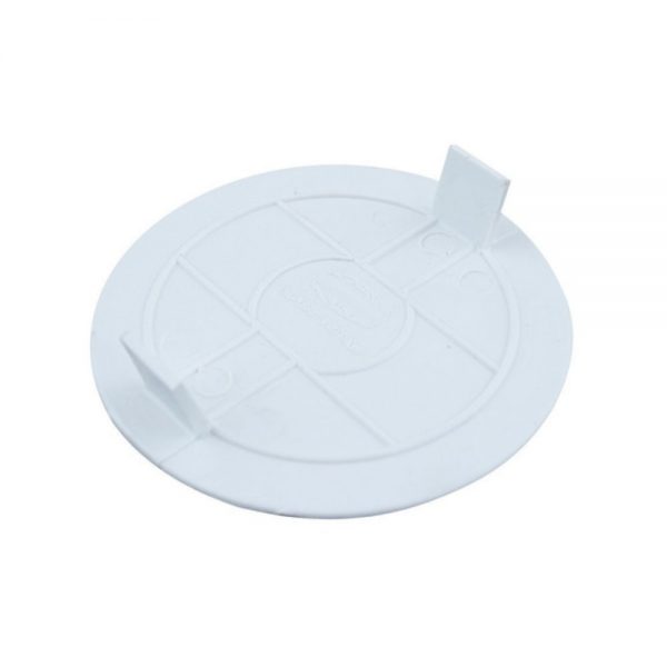 Tapa PVC Redonda para caja octogonal grande