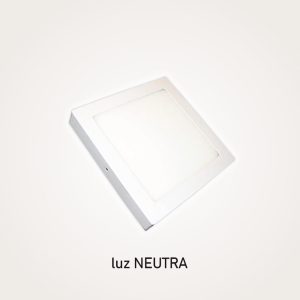 Plafón led de superficie cuadrado Luz neutra