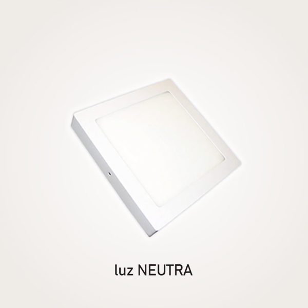 Plafón led de superficie cuadrado Luz neutra