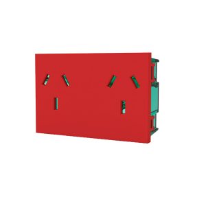 Modulo toma doble rojo Cambre