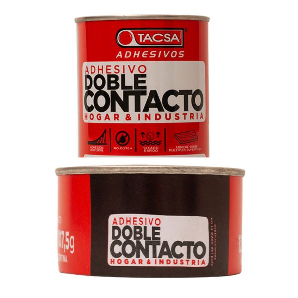 Adhesivos de doble contacto TACSA en lata