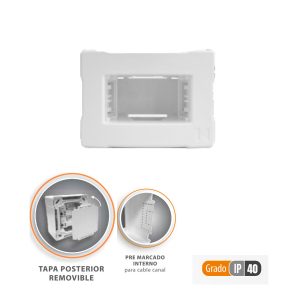 Caja Kalop Arkos 1 modulos Blanco