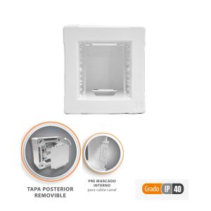 Caja Kalop Arkos 2 modulos Blanco