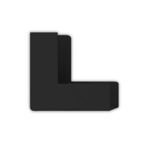 Curva para cable canal Externa Kalop NEGRA