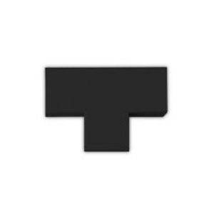 Curva T para cable canal Kalop NEGRA