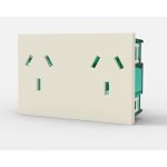 Modulo Cambre toma doble Puro Blanco