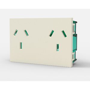 Modulo Cambre toma doble Puro Blanco