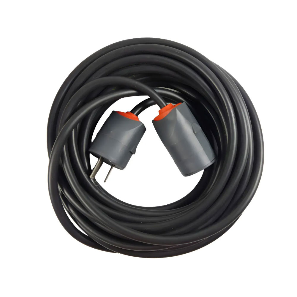 Alargue Richi negro 20 mts. cable 3x1.5