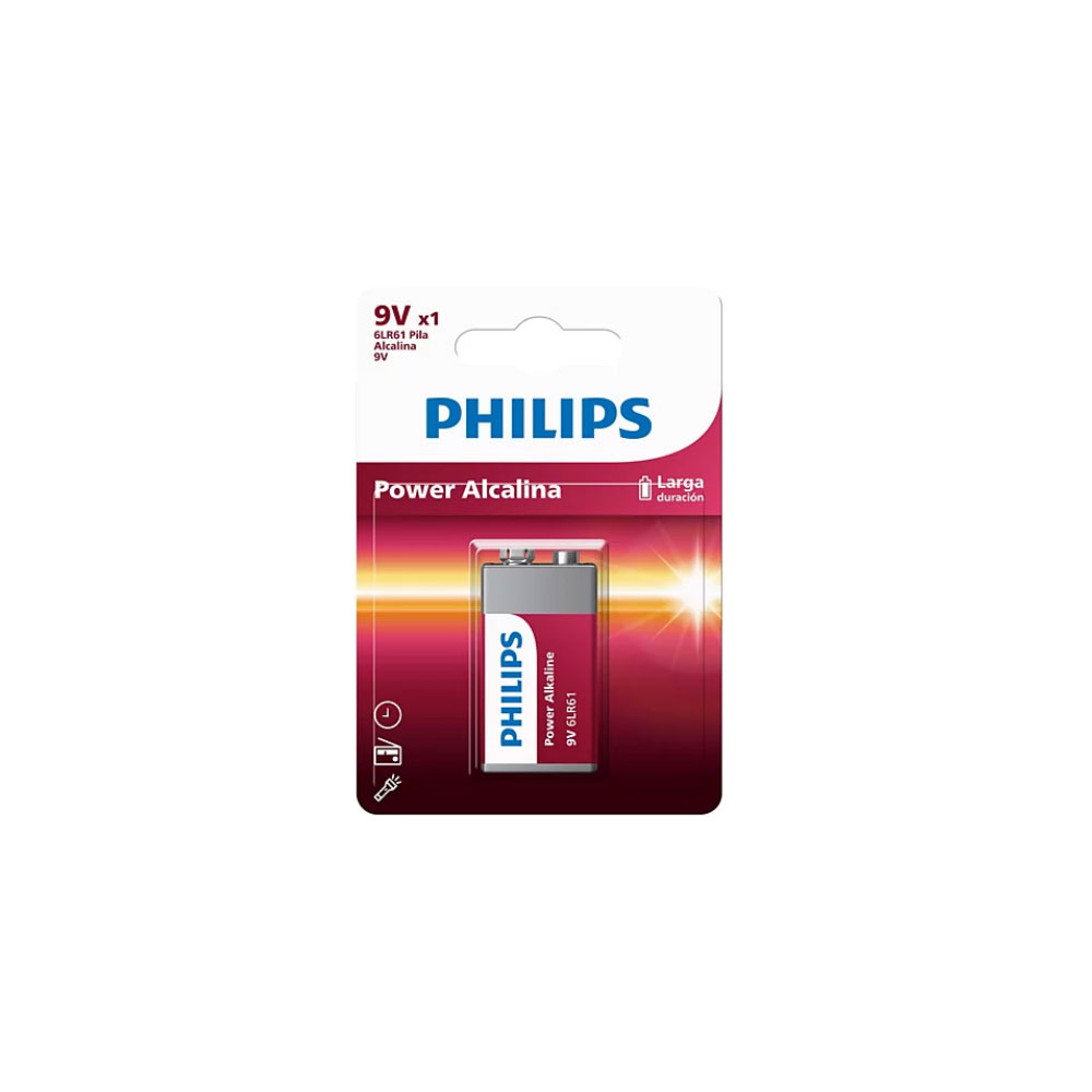 Batería Philips 9v. Power Alcalina