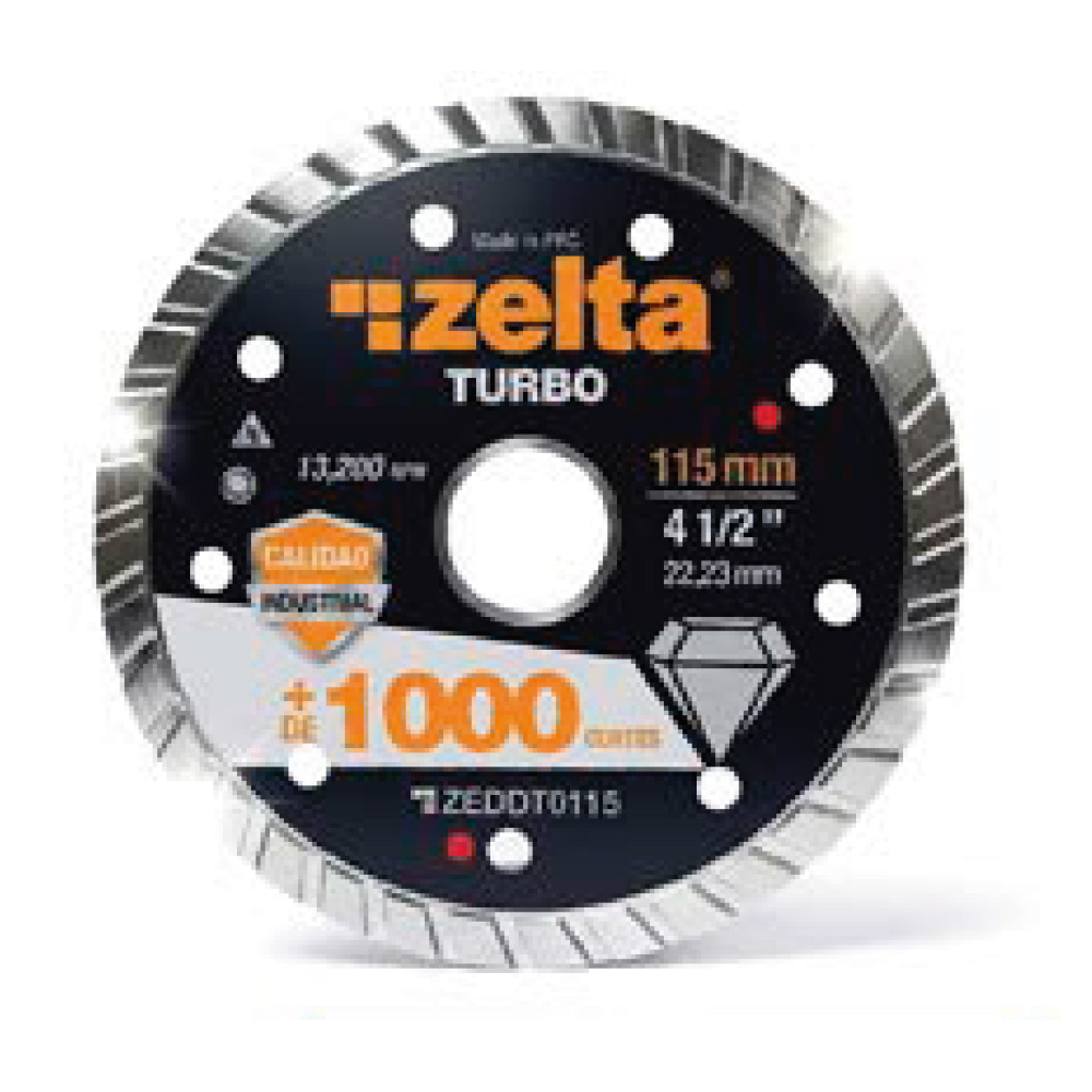 Disco de corte ZELTA Turbo 115mm.