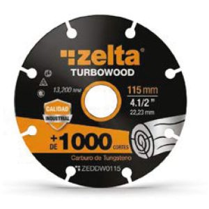 Discos de corte ZELTA para Madera 115mm.